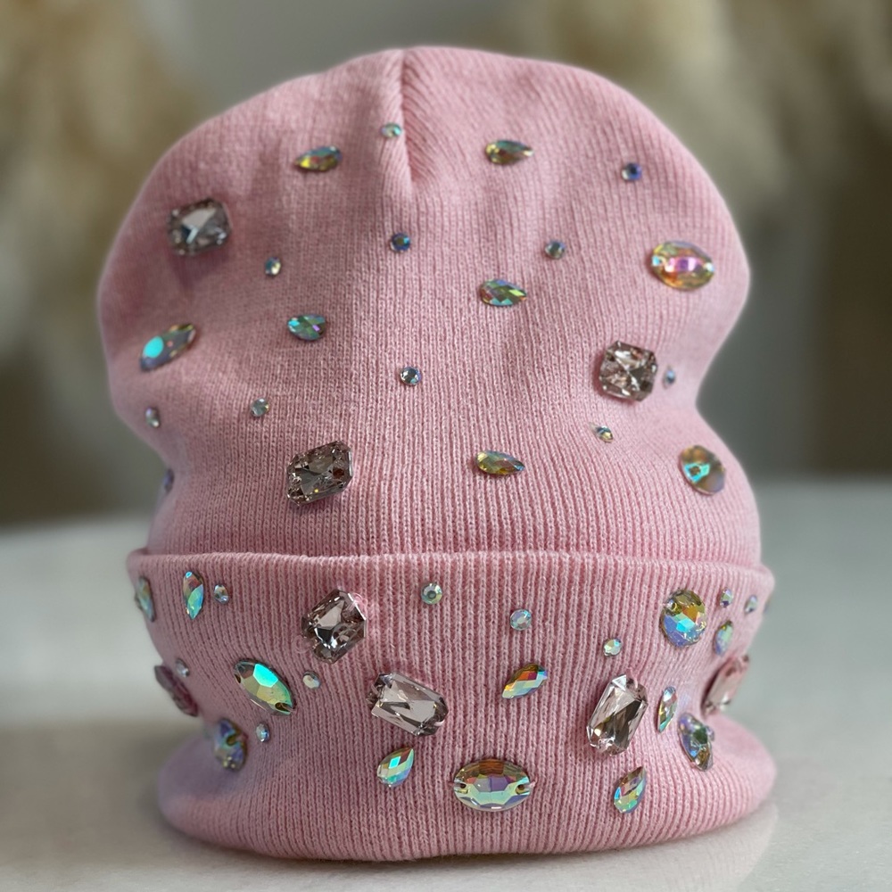 Pink Bdazzled Beanie
